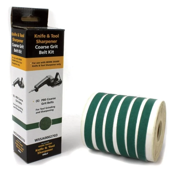 Запасные ленты WSKTS P80 Aluminum Oxide (6 лент) к точилке Work Sharp — Photo 1