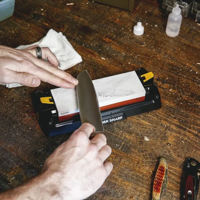 Точилка Ручна Work Sharp Benchtop Whetstone Sharpener, WSBCHWHT-I — Photo 10