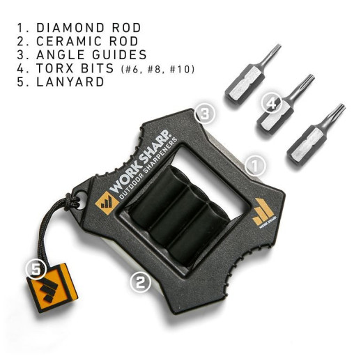 Акционный набор Work Sharp Точилка механическая The Precision Adjust Knife Sharpener WSBCHPAJ-I + Точилка механическая Micro WSEDCMCR  